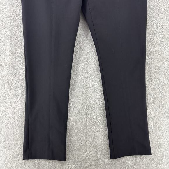 MM LAFLEUR Pants Womens 8 Black Ponte Pull On High Rise Straight Leg Preppy - Picture 4 of 15